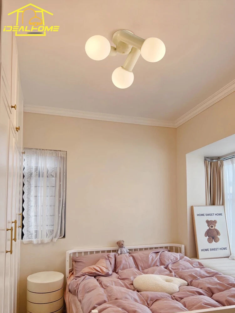 plafonnier led moderne simple pour décoration intérieure chaleureuse - vue 4 sur 7