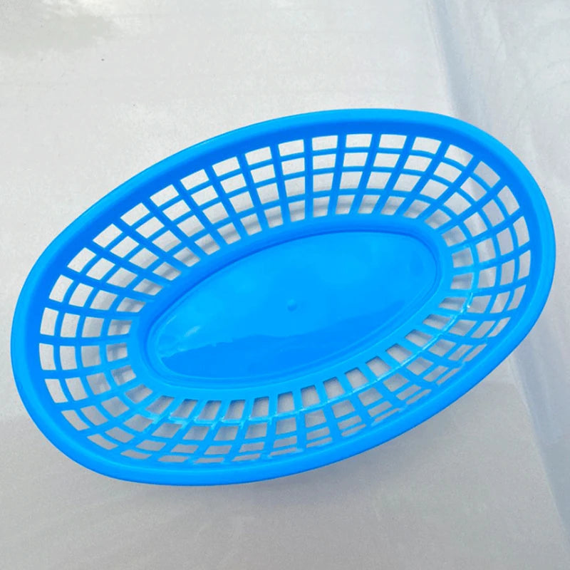 panier ovale en plastique pour nourriture et rangement décoratif - vue 11 sur 13