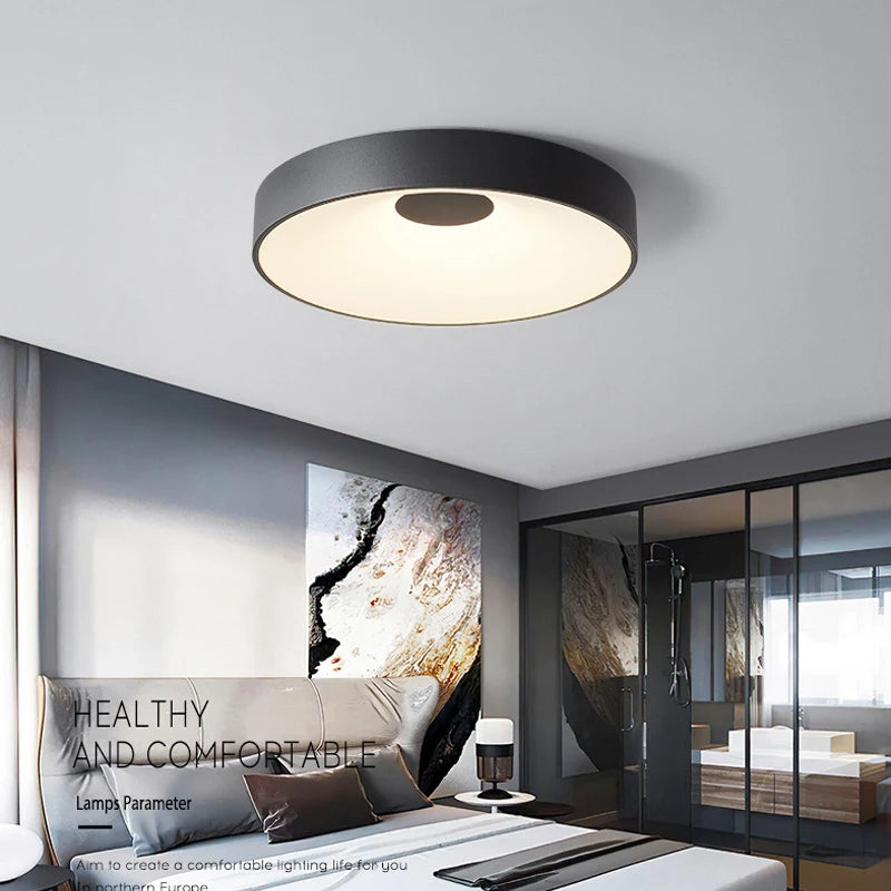 plafonnier led moderne minimaliste rond pour intérieur - vue 7 sur 10