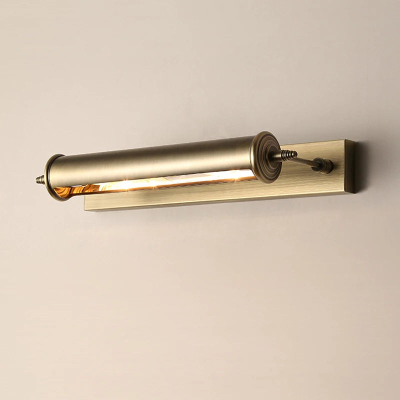 applique murale vintage en bronze avec ampoule remplaçable style européen - vue 3 sur 6