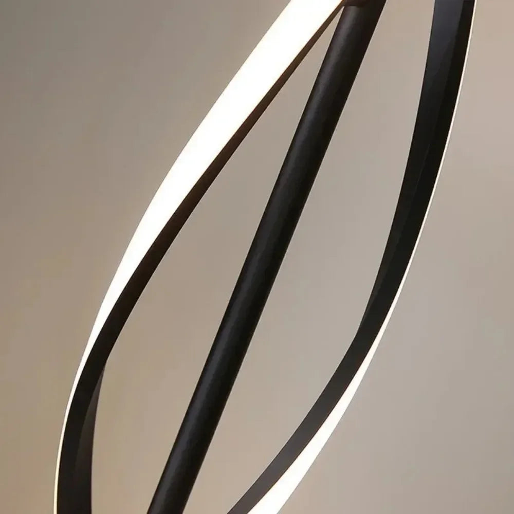 Minimalist geometric line floor lamp for modern interiors - vue 8 sur 10