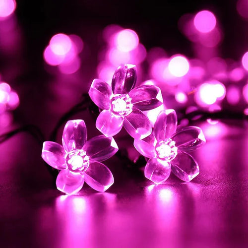 Solar garden fairy string lights for outdoor decoration
