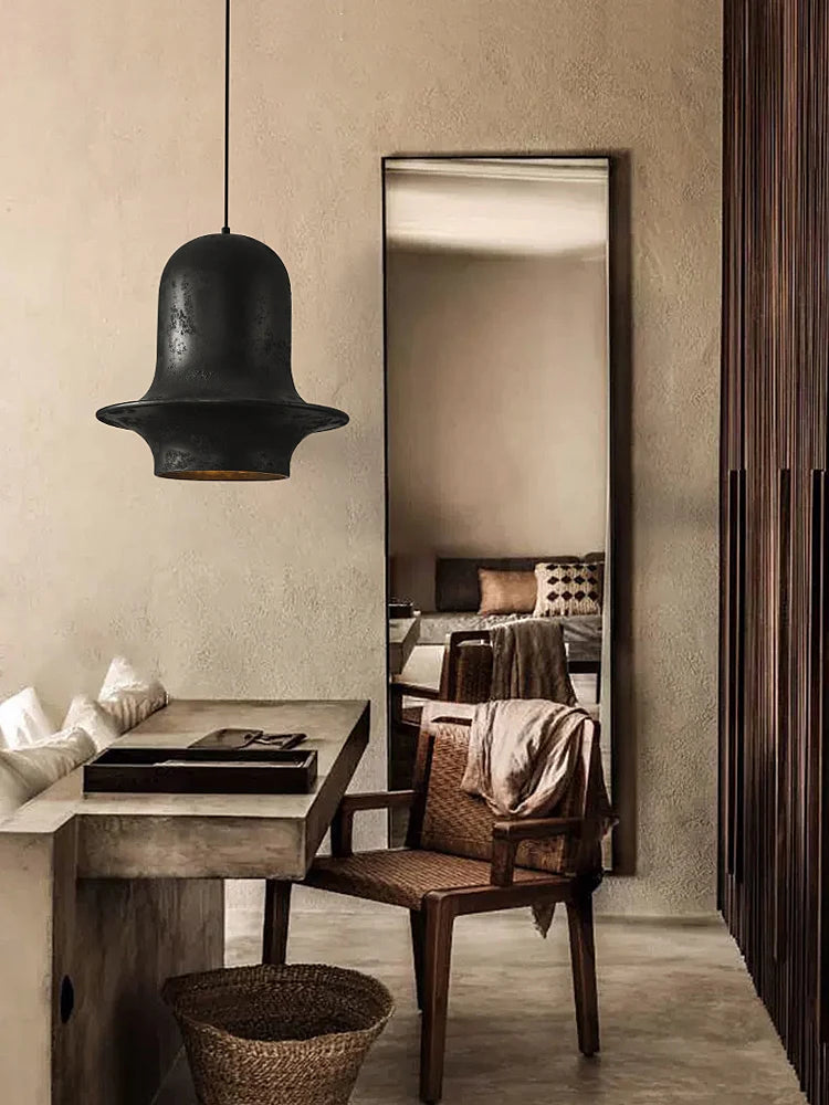 Minimalist retro chandelier for restaurant and shop decor - vue 3 sur 8