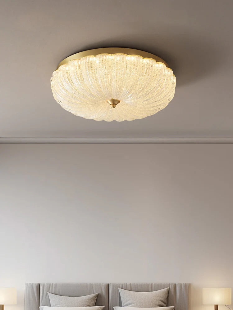 Warm and romantic children's room bedroom ceiling lamp, cream air, master bedroom ceiling light - vue 4 sur 7