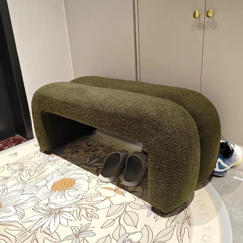 banc en laine d'agneau pour intérieur et extérieur - vue 3 sur 10