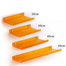Acrylic Shelf for Wall Storage,Floating Bookshelves,Display Shelf Organizer for Bathroom,Bedroom,Living Room,Kitchen,Room Decor