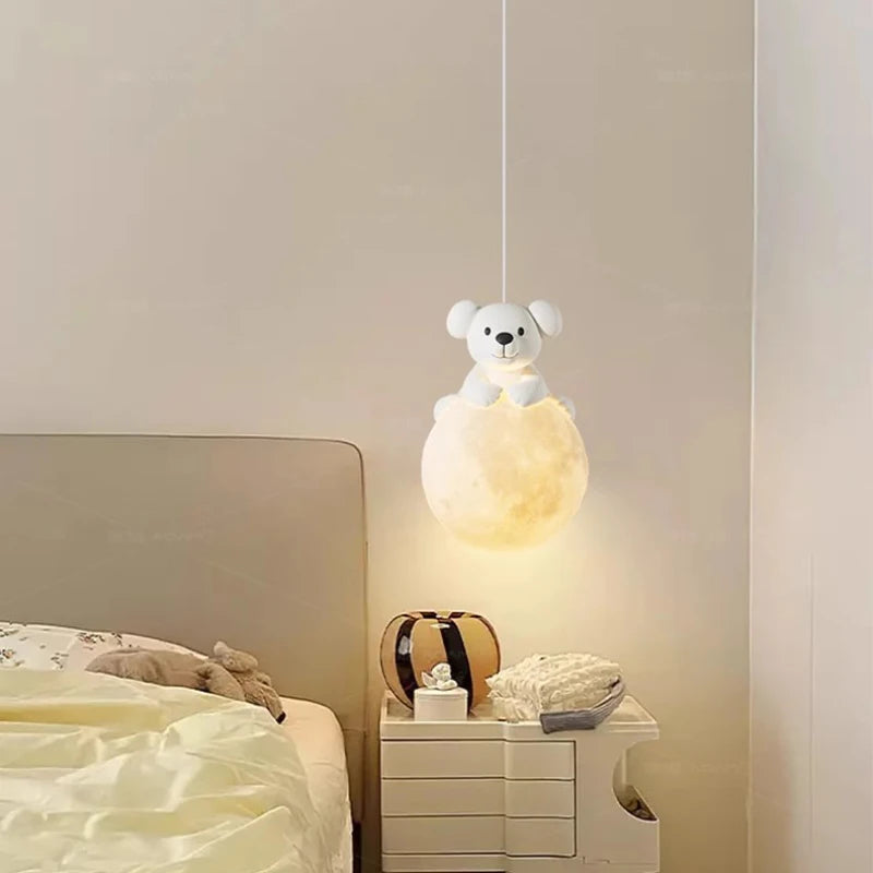 suspension chiot mignon pour décoration chambre enfant lumineux - vue 6 sur 8