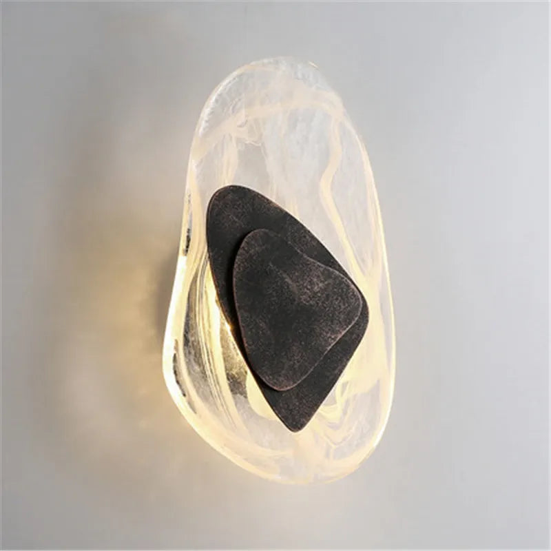 applique murale LED créative en verre pour décoration artistique - vue 5 sur 8