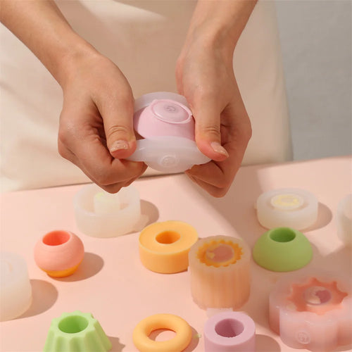 moule à bougie en silicone pour créations artisanales parfumées - vue 5 sur 16
