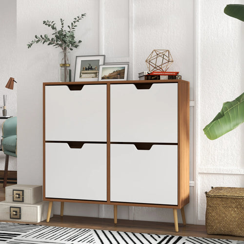 meuble à chaussures pliant avec 4 tiroirs pour 16 paires - vue 3 sur 6