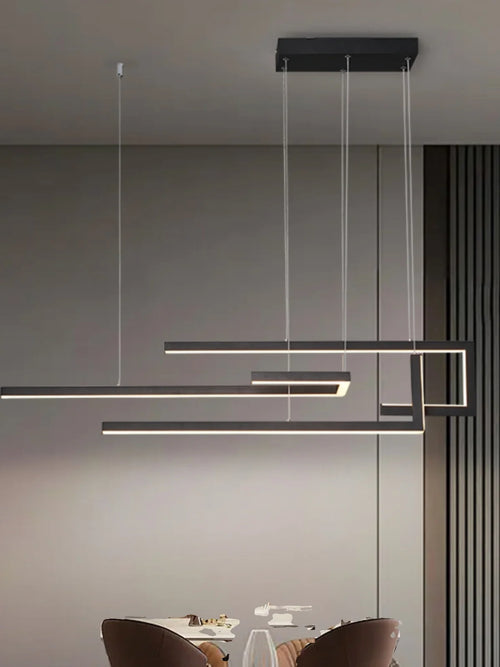 Modern minimalist nordic creative decorative LED chandelier - vue 4 sur 8