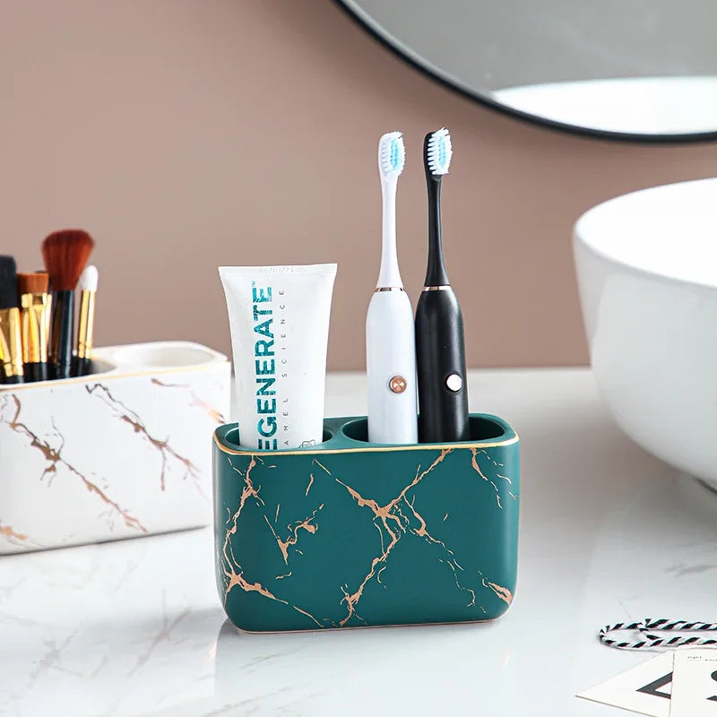 porte-brosse à dents électrique luxe pour salle de bain et rangement - vue 4 sur 16