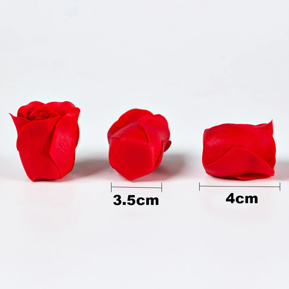 lot de 81 roses artificielles en savon pour décorations et cadeaux - vue 6 sur 18