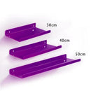 Acrylic Shelf for Wall Storage,Floating Bookshelves,Display Shelf Organizer for Bathroom,Bedroom,Living Room,Kitchen,Room Decor