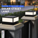 Decorative solar outdoor LED lamp with remote control, four colours