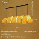 lustre en bambou style japonais pour décoration zen asiatique