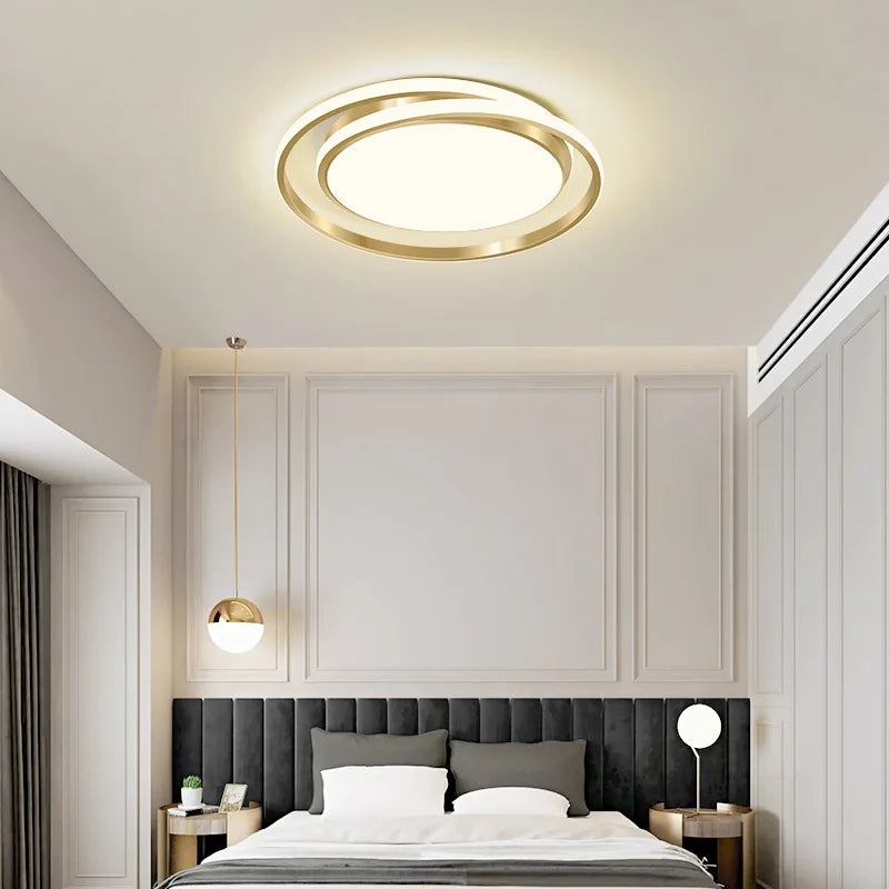 Plafonnier led moderne avec télécommande design simple