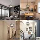 Minimalist retro black farmhouse chandelier for restaurant, kitchen, corridor and bedroom