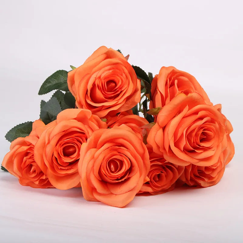 bouquet de roses artificielles pour mariage et décoration intérieure - vue 11 sur 27