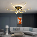 Modern minimalist high-end LED strip chandelier nordic Italian style