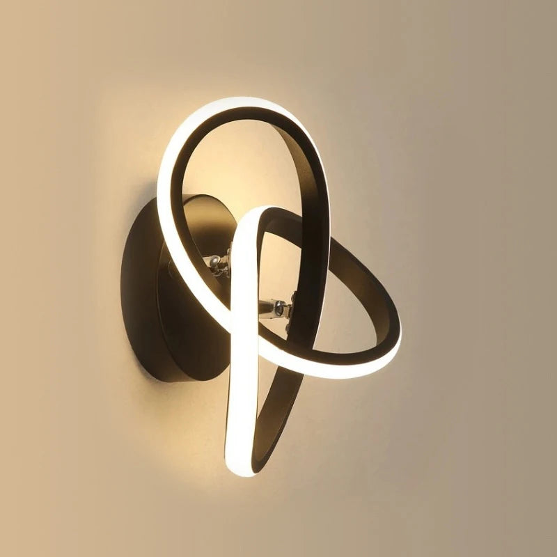 Applique chambre lampe moderne minimaliste escalier allée couloir balcon lampe salon fond applique AC85-265V - vue 6 sur 18