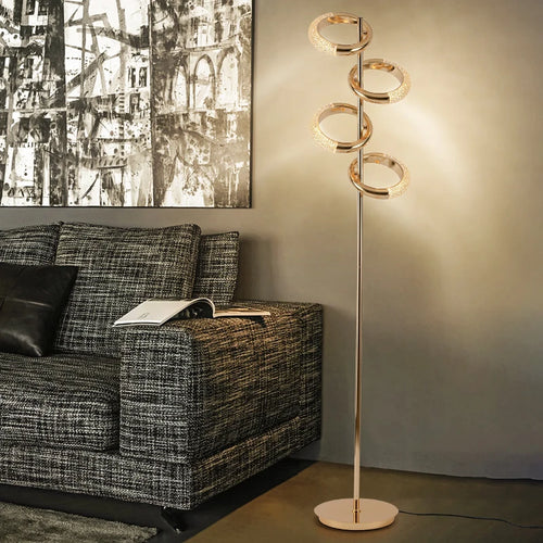 Nordic minimalist creative luxury ring floor lamp - vue 4 sur 9
