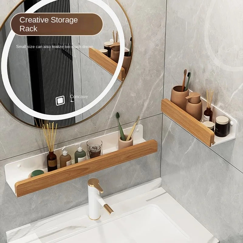étagère en hêtre étanche pour rangement cuisine et salle de bain - vue 2 sur 20