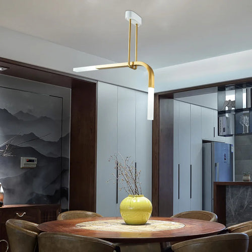 lustre led créatif en forme de u pour éclairage moderne - vue 5 sur 10