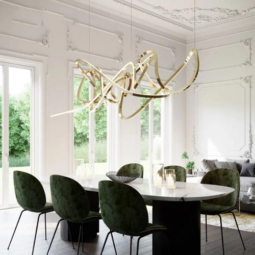 lustre led post-moderne de luxe luminaire décoratif en aluminium