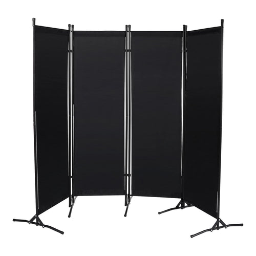 3/4 Panel Folding Room Divider Freestanding Tall Privacy Screens Partition Office/Room Partition Divider, 2.6×1.8m / 2×1.7m - vue 5 sur 8