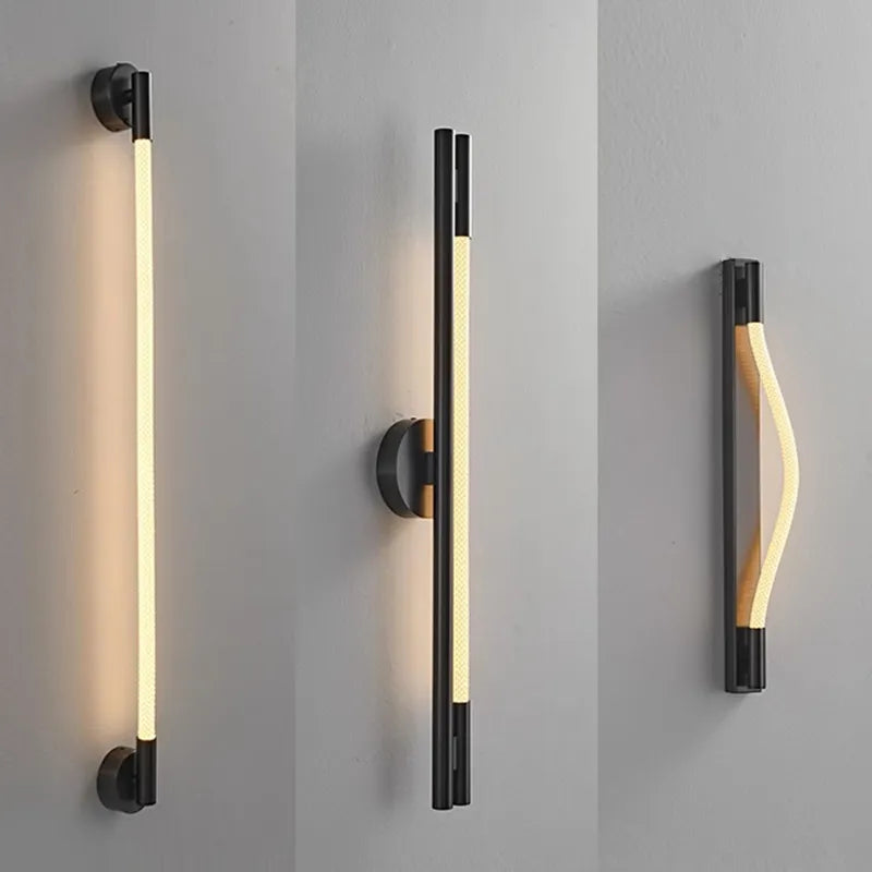 Applique murale moderne en Tube de néon LED tissé en Silicone - vue 3 sur 18