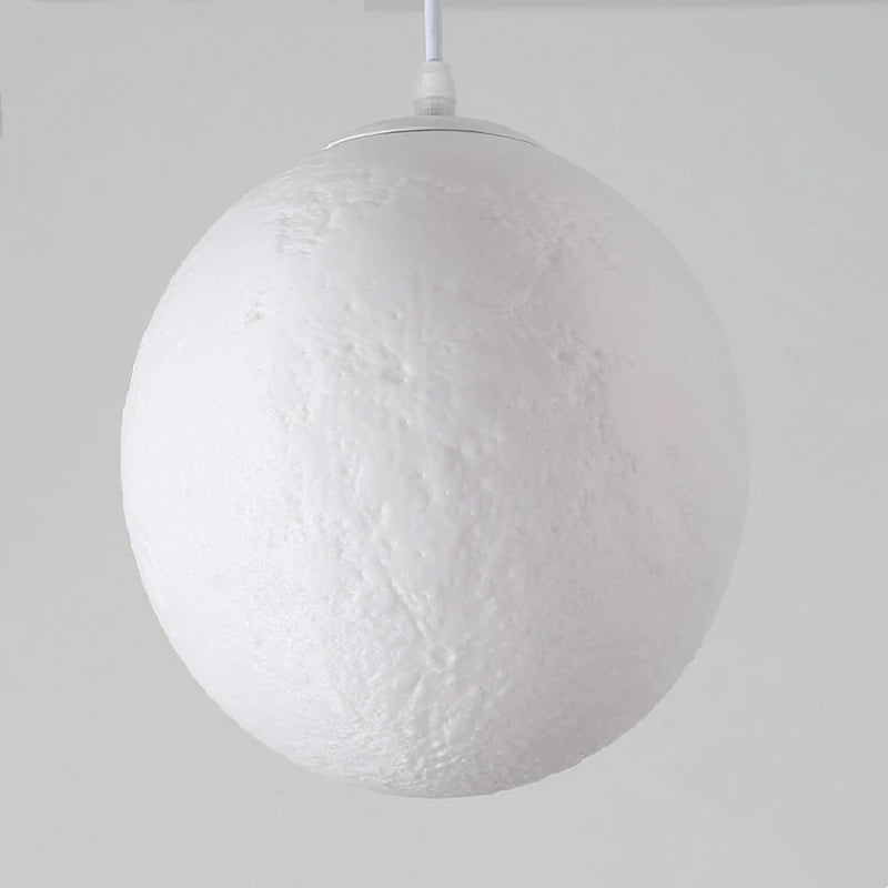 Suspension boule lune imprimée en 3D - vue 5 sur 5