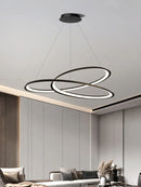 Living Room Chandelier Simple And Creative Ring Lamp Modern Lamp Bar Table Lamp Nordic Light Luxury Hall Ceiling Chandelier