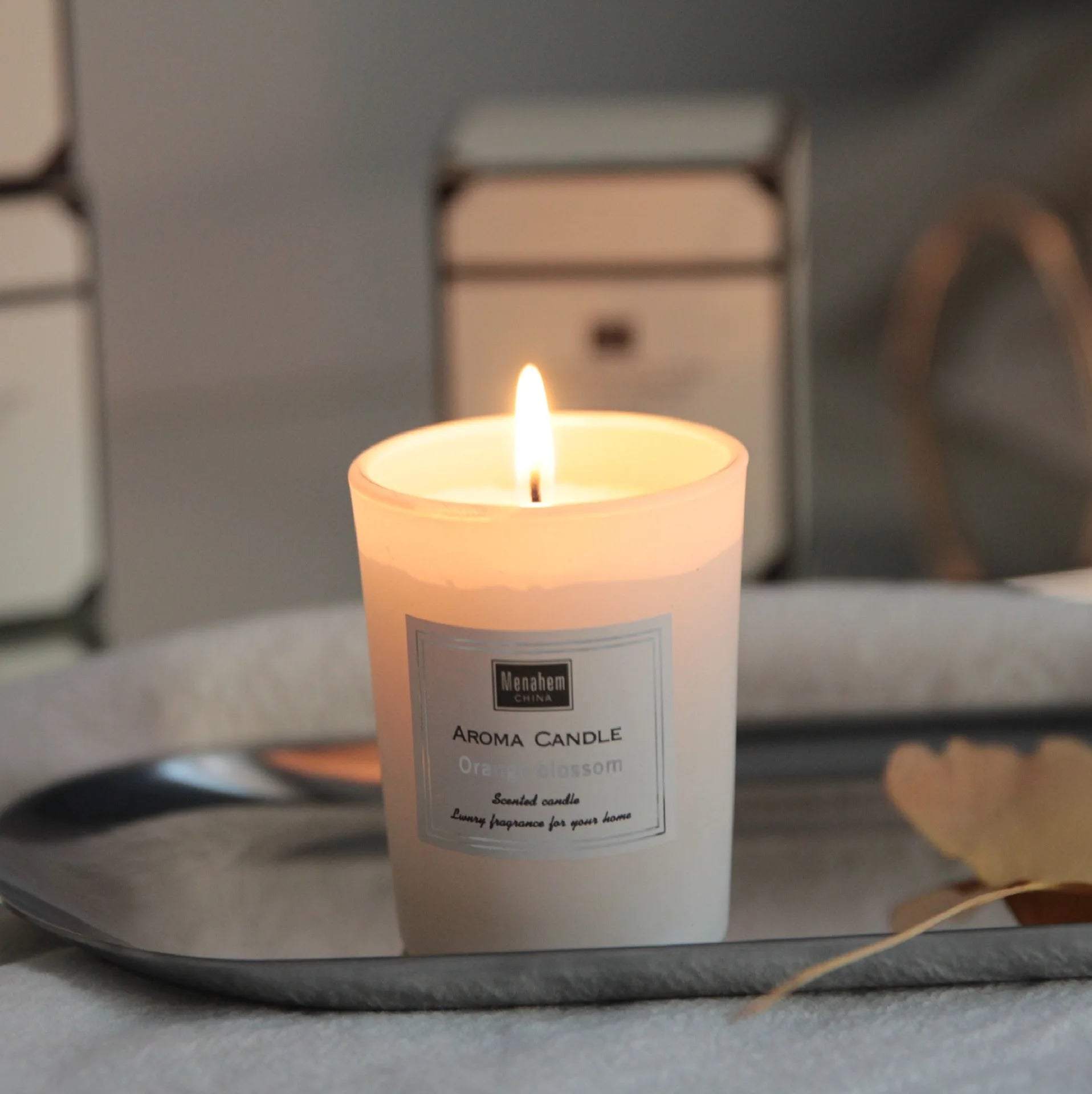 bougies parfumées en verre créatif cire de soja cadeau invité décoratif - vue 3 sur 12