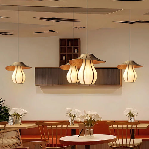 suspension en rotin tissé pour éclairage intérieur décoratif