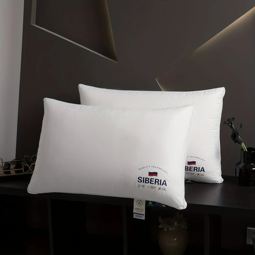 All Cotton Pillow with Thickened and Encrypted Core for Neck Protection, Available in 3 Heights, Bedroom Pillow, White - vue 3 sur 7