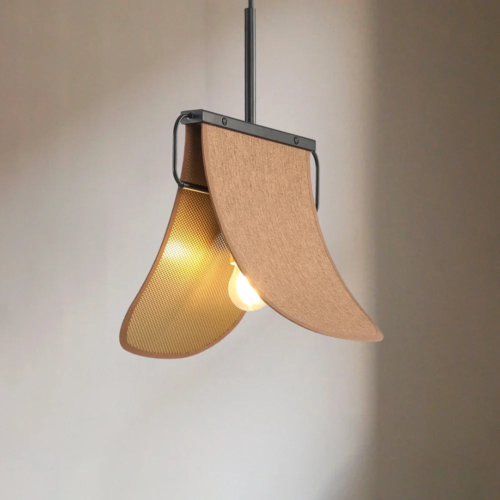 lustre en tissu style chinois pour restaurant et café - vue 2 sur 9