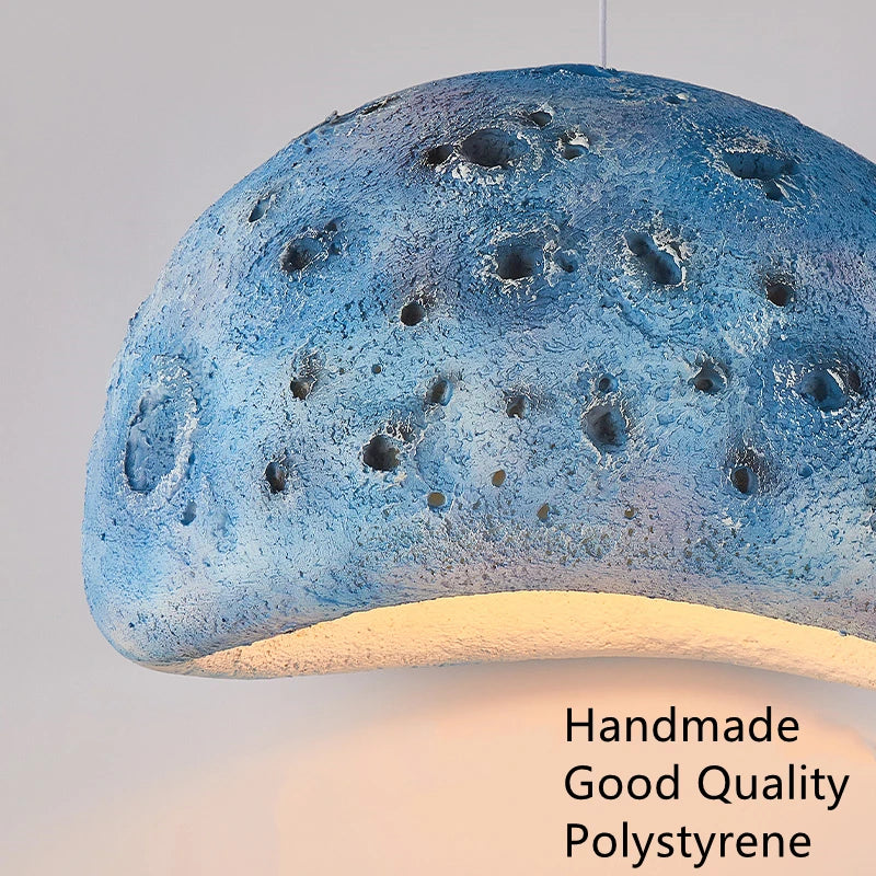 lustre led style nordique wabi sabi créatif artistique - vue 7 sur 9