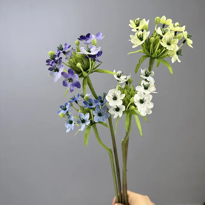 fleurs artificielles en soie velours pour décoration élégante - vue 4 sur 10