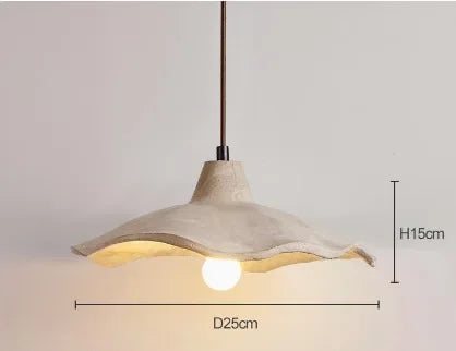 Japanese style calm breeze pendant light, bedroom bedside micro cement pendant light, homestay restaurant LED light