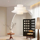 Modern minimalist fabric pendant light, living room dining room interior decoration, home decor, LED lighting fixtures