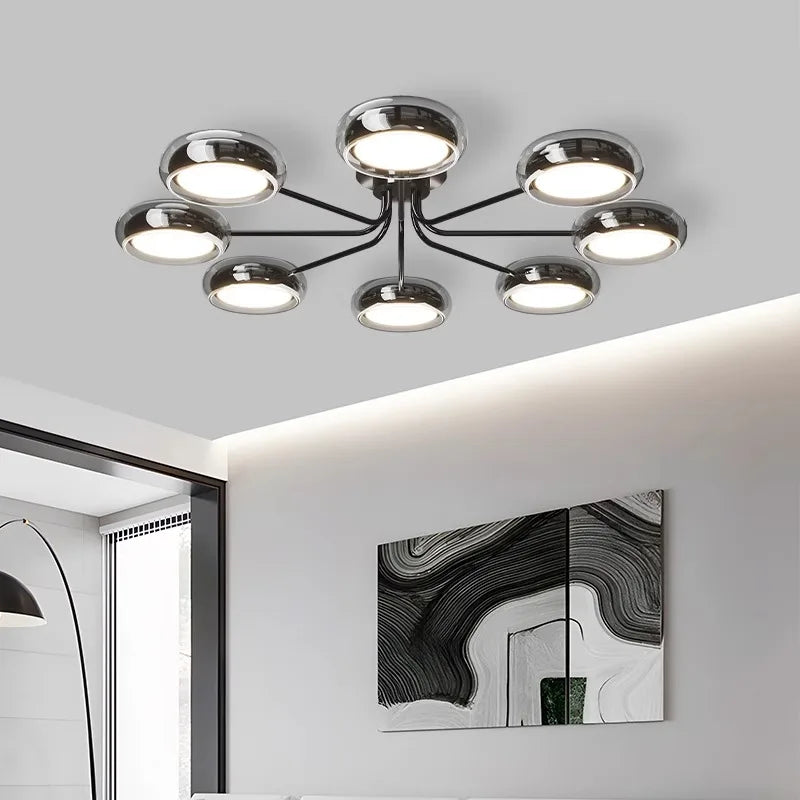 plafonnier moderne design rectangulaire à led pour intérieur - vue 4 sur 9