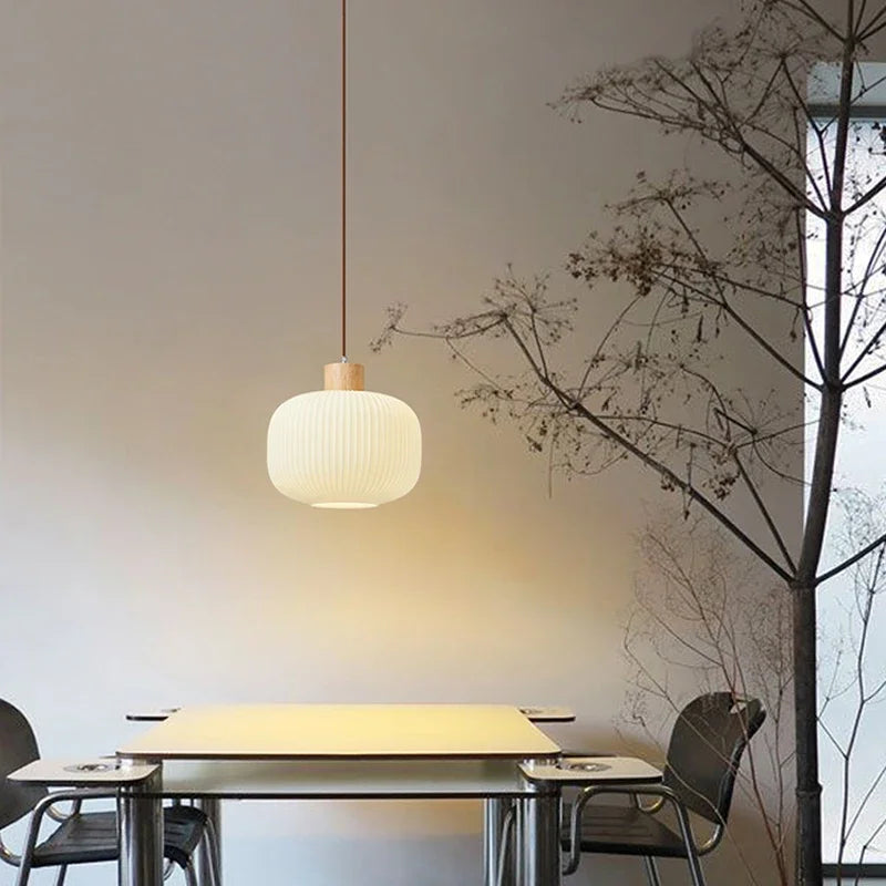 plafonnier moderne en verre style japonais pour décoration intérieure - vue 3 sur 8