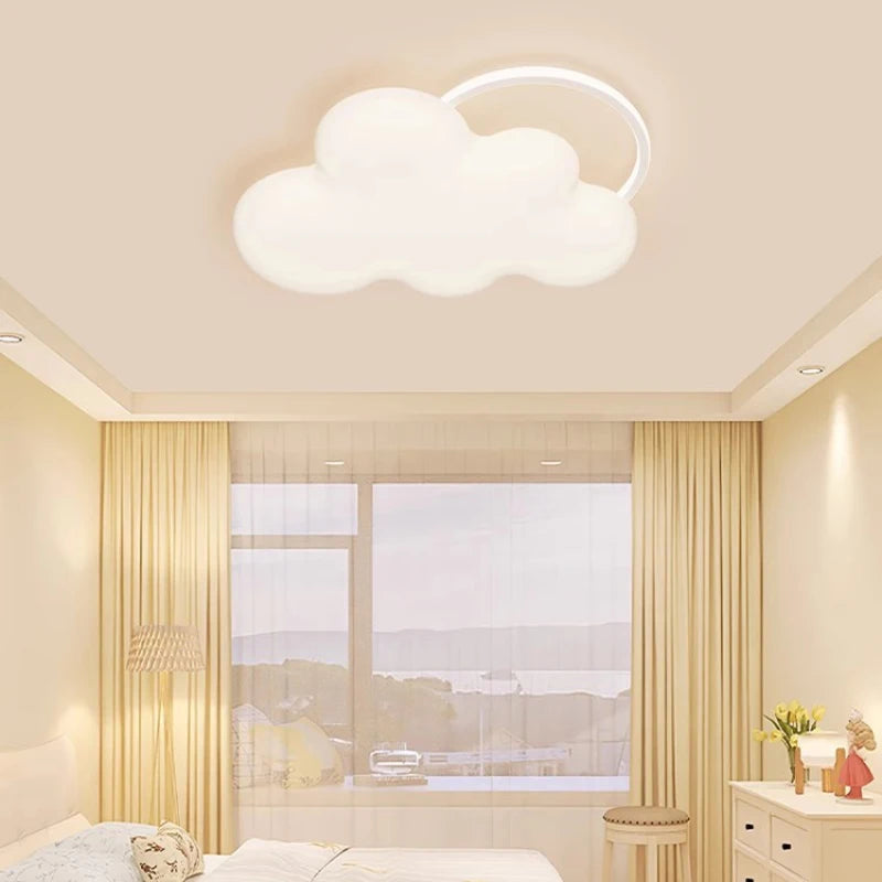 plafonnier nuage arc-en-ciel pour chambre d'enfant décor moderne - vue 6 sur 10