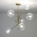 lustre winfordo globe led suspendu avec bulles de verre pour décoration