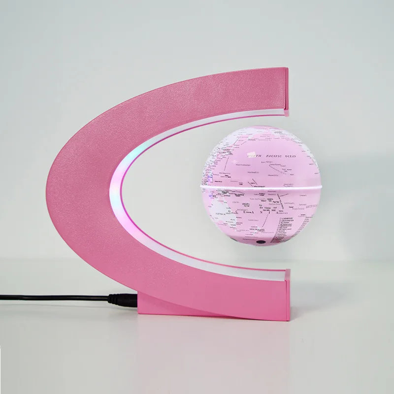 globe de lévitation magnétique 3d avec autorotation lumineuse - vue 4 sur 16