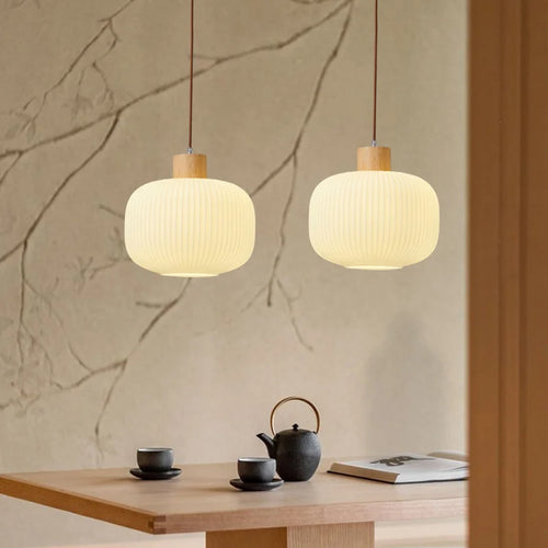 lustre moderne loft led avec abat-jour en verre