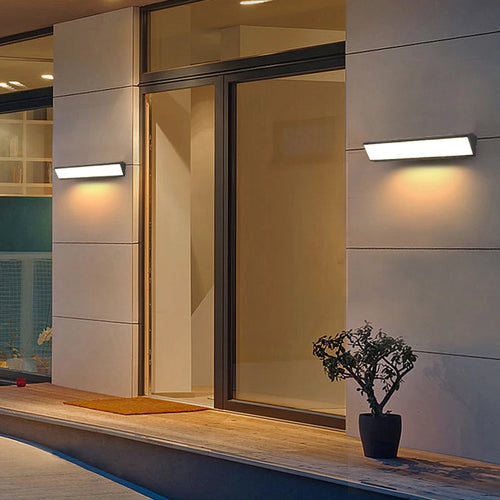 Applique murale LED éclairage extérieur IP65 moderne étanche jardin terrasse porte de garage clôture décoration intérieure éclairage appliques murales - vue 7 sur 6