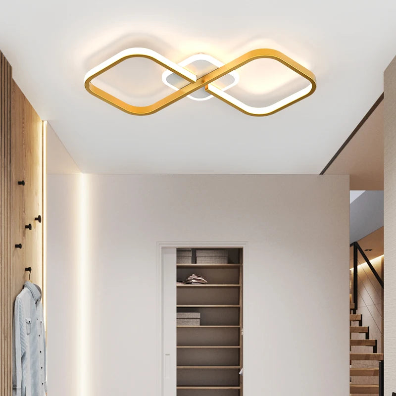Modern nordic minimalist LED ceiling light for a creative atmosphere - vue 4 sur 11