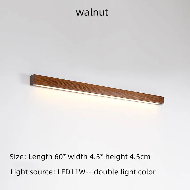 Applique murale LED double couleur en bois de noyer - vue 12 sur 12